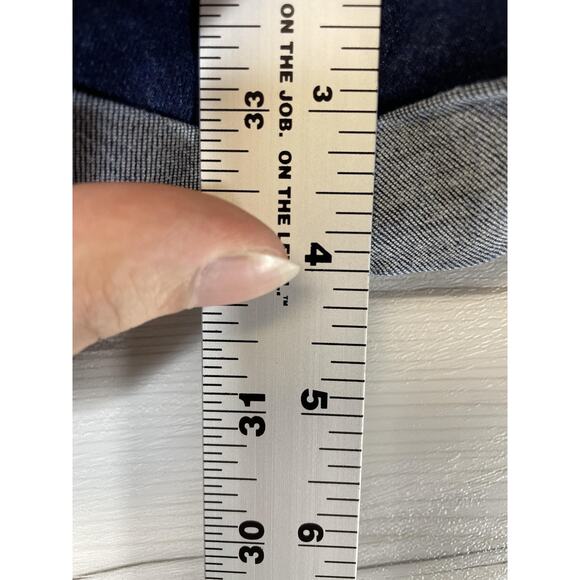 Kendall + Kylie Denim Shorts Womens 7/28 Dark Wash The Icon Cuffed Distressed - Picture 6 of 13